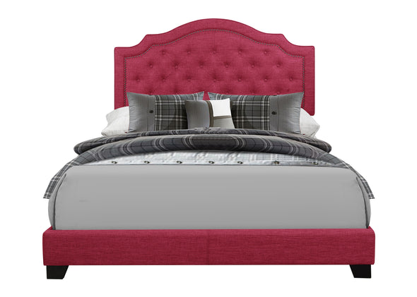 Sandy Pink Full Upholstered Bed