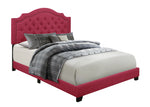 Sandy Pink Queen Upholstered Bed