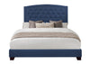 Linda Blue King Upholstered Bed