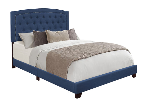 Linda Blue Full Upholstered Bed