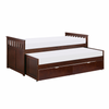 Rowe Dark Cherry Twin/Twin Bed with Storage Boxes
