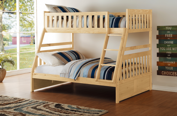 Bartly Pine Twin/Full Bunk Bed