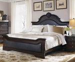 Cambridge Eastern King Panel Bed Cappuccino/Brown