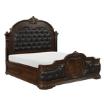 Antoinetta Cherry Queen Panel Bed -  - Luna Furniture