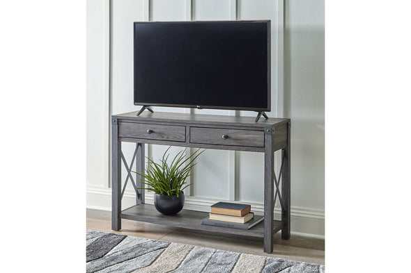 Freedan Grayish Brown Sofa/Console Table -  - Luna Furniture