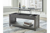 Freedan Grayish Brown Lift-Top Coffee Table -  - Luna Furniture