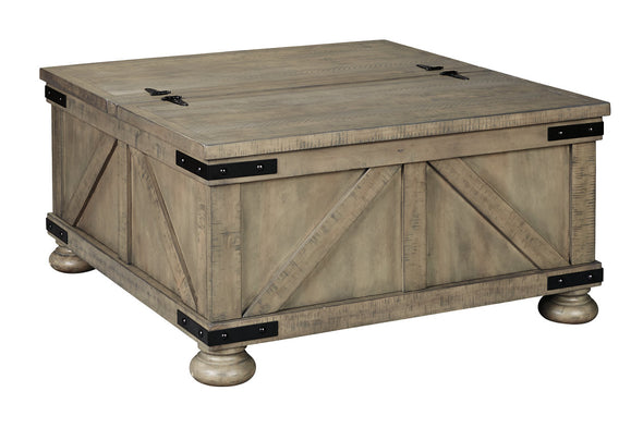 Aldwin Gray Coffee Table With Storage