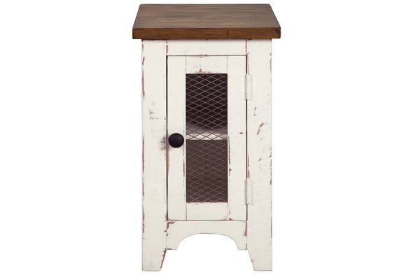 Wystfield White/Brown Chairside End Table -  - Luna Furniture