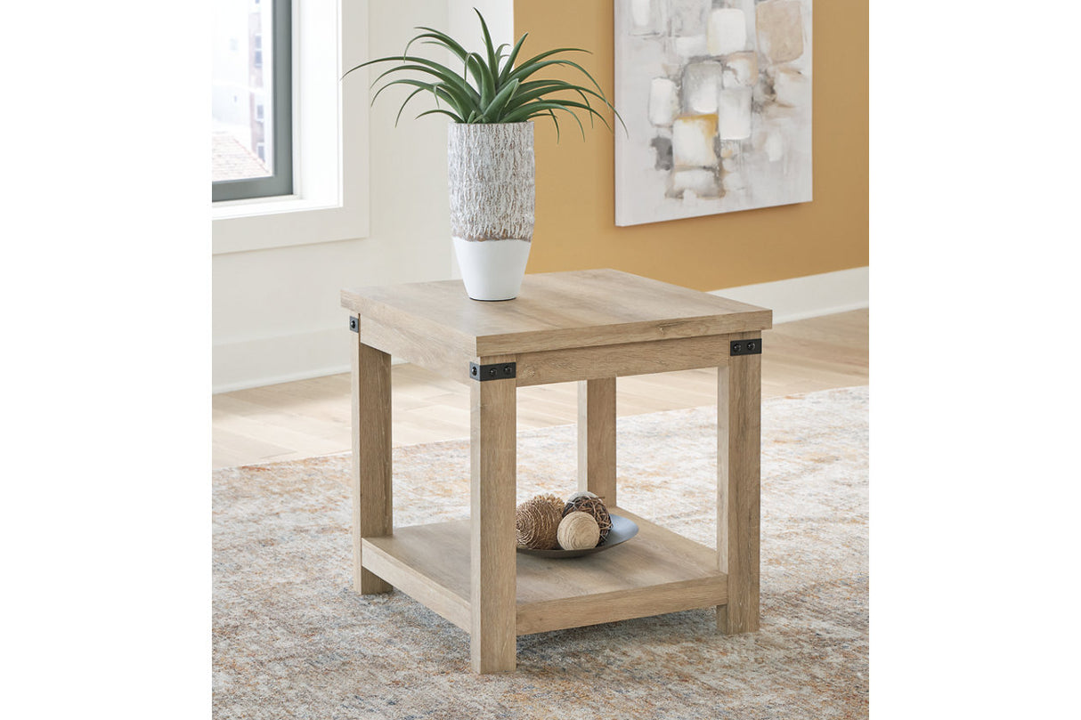 Calaboro Light Brown End Table