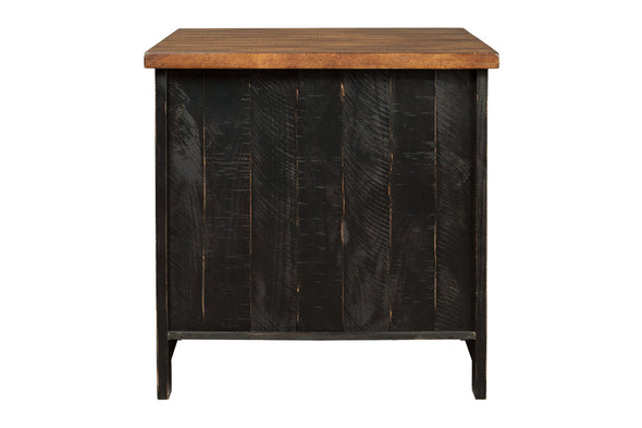 Valebeck Black/Brown End Table - Ashley - Luna Furniture
