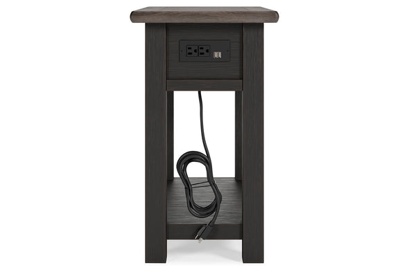 Tyler Creek Two-tone Chairside End Table -  - Luna Furniture