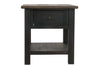 Tyler Creek Grayish Brown/Black End Table -  - Luna Furniture