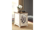 Realyn White/Brown Chairside End Table -  - Luna Furniture