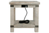 Carynhurst White Wash Gray End Table -  - Luna Furniture