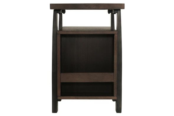 Vailbry Brown Chairside End Table -  - Luna Furniture