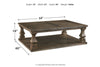 Johnelle Gray Coffee Table -  - Luna Furniture