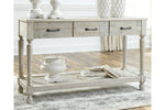 Shawnalore Whitewash Sofa/Console Table -  - Luna Furniture