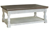Havalance Gray/White Lift-Top Coffee Table -  - Luna Furniture