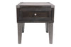Todoe Dark Gray End Table with USB Ports & Outlets -  - Luna Furniture