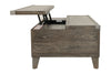 Chazney Rustic Brown Coffee Table with Lift Top -  - Luna Furniture