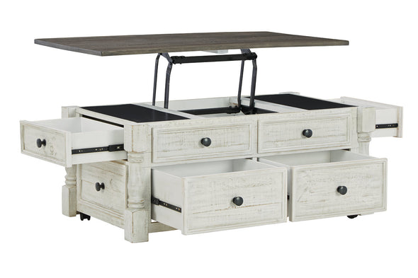 Havalance White/Gray Lift-Top Coffee Table