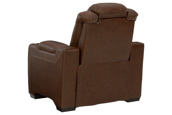 Backtrack Chocolate Power Recliner -  - Luna Furniture