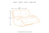 McCaskill Gray Oversized Power Recliner - Ashley - Luna Furniture