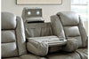 The Man-Den Gray Power Reclining Sofa -  - Luna Furniture