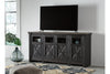 Tyler Creek Black/Gray 74" TV Stand -  - Luna Furniture