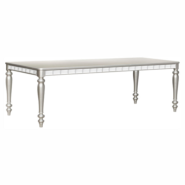 Orsina Silver Mirrored Extendable Dining Table -  - Luna Furniture