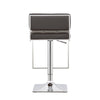 Alameda Adjustable Bar Stool Chrome and Grey - 100195 - Luna Furniture