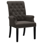 Alana Upholstered Tufted Arm Chair with Nailhead Trim - 115173 - Luna Furniture
