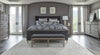 Alderwood Queen Upholstered Panel Bed Charcoal Grey - 223121Q - Luna Furniture
