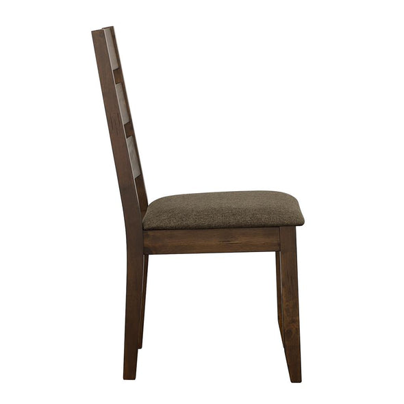 Alston Ladder Back Dining Side Chairs Knotty Nutmeg and Grey (Set of 2) - 106382 - Luna Furniture