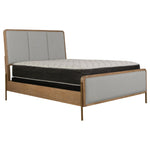 Arini Upholstered Queen Panel Bed Sand Wash and Grey - 224301Q - Luna Furniture