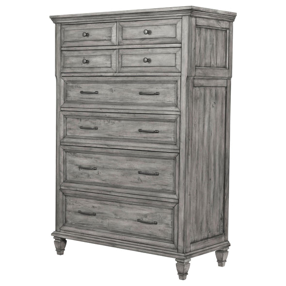 Avenue 8-drawer Rectangular Chest Grey - 224035 - Luna Furniture
