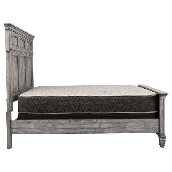 Avenue Eastern King Panel Bed Grey - 224031KE - Luna Furniture