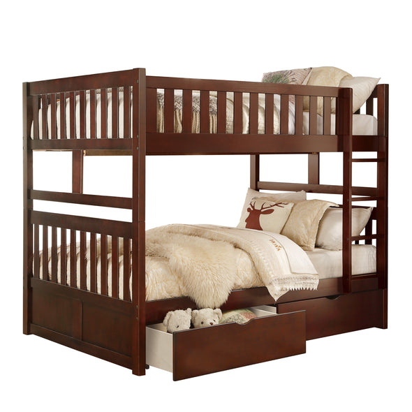 B2013FFDC-1*T (4) Full/Full Bunk Bed with Storage Boxes - Luna Furniture