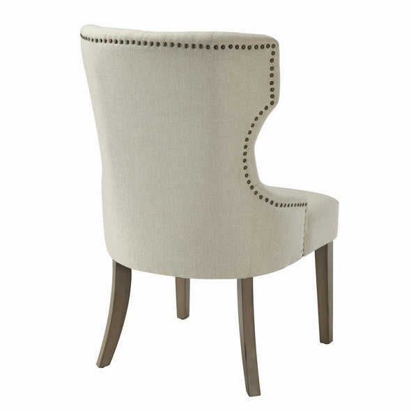 Baney Tufted Upholstered Dining Chair Beige - 104507 - Luna Furniture