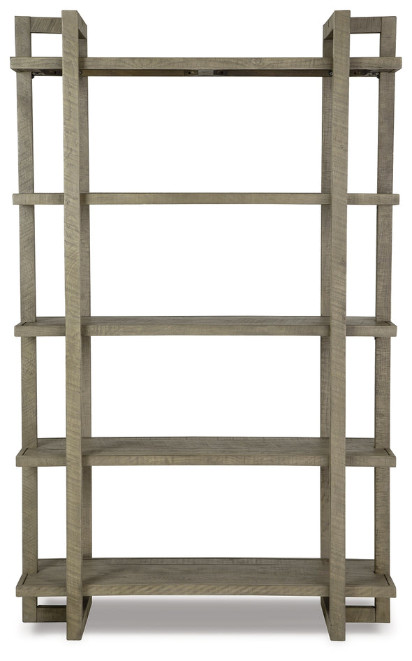 Bergton Distressed Gray Bookcase - A4000500 - Luna Furniture