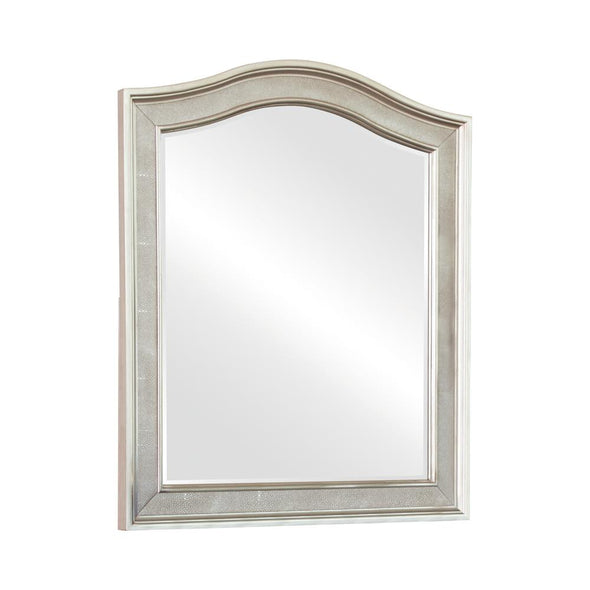 Bling Game Arched Top Vanity Mirror Metallic Platinum - 204188 - Luna Furniture