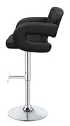 Brandi 29" Adjustable Height Bar Stool Black and Chrome - 102555 - Luna Furniture