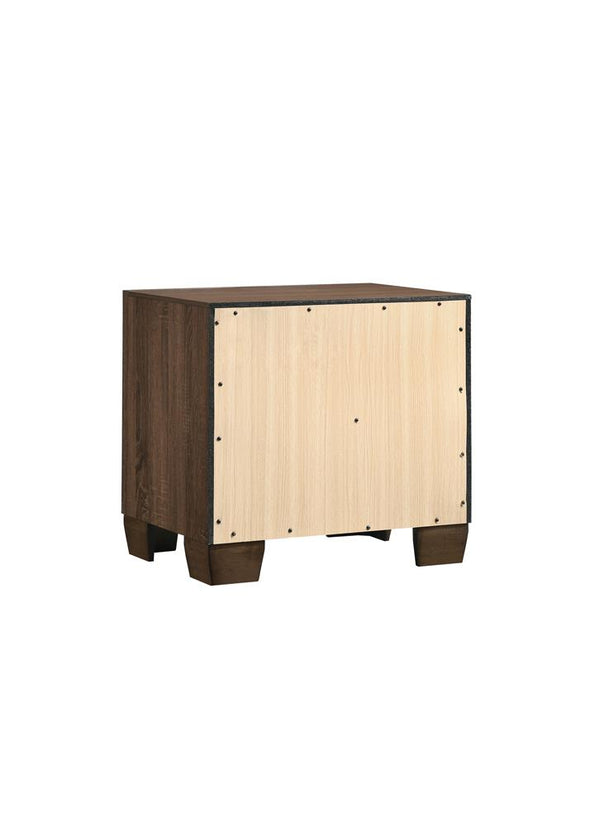 Brandon 2-drawer Nightstand Medium Warm Brown - 205322 - Luna Furniture