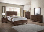 Brandon Eastern King Panel Bed Medium Warm Brown - 205321KE - Luna Furniture