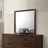 Brandon Framed Mirror Medium Warm Brown - 205324 - Luna Furniture