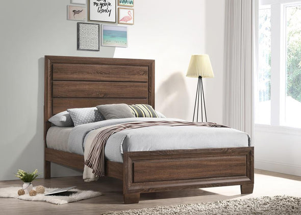 Brandon Full Panel Bed Medium Warm Brown - 205321F - Luna Furniture