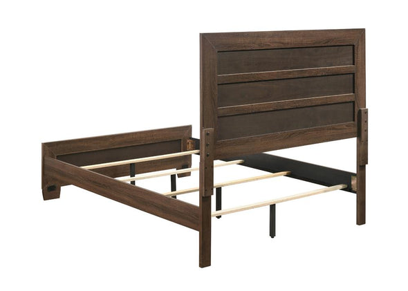 Brandon Full Panel Bed Medium Warm Brown - 205321F - Luna Furniture