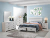 Brantford Eastern King Storage Bed Coastal White - 207050KE - Luna Furniture