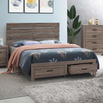 Brantford Queen Storage Bed Barrel Oak - 207040Q - Luna Furniture