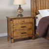 Brenner 3-drawer Night Stand Rustic Honey - 205262 - Luna Furniture